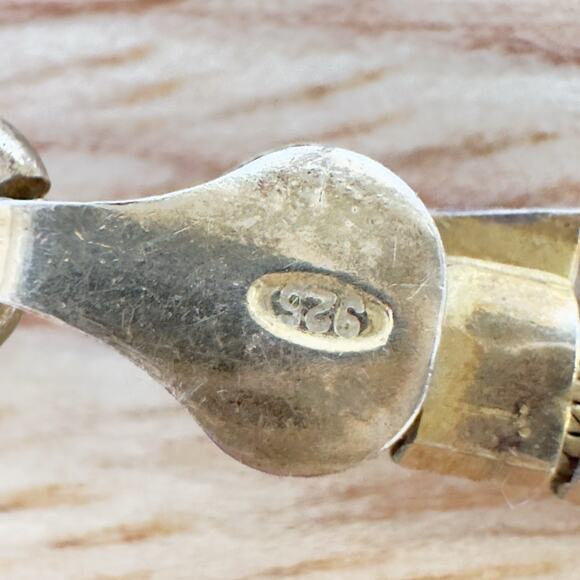 Vintage Sterling Vermeil Cleopatra Collar Necklace 925 Gold Over Silver 17” 50g - Picture 14 of 16